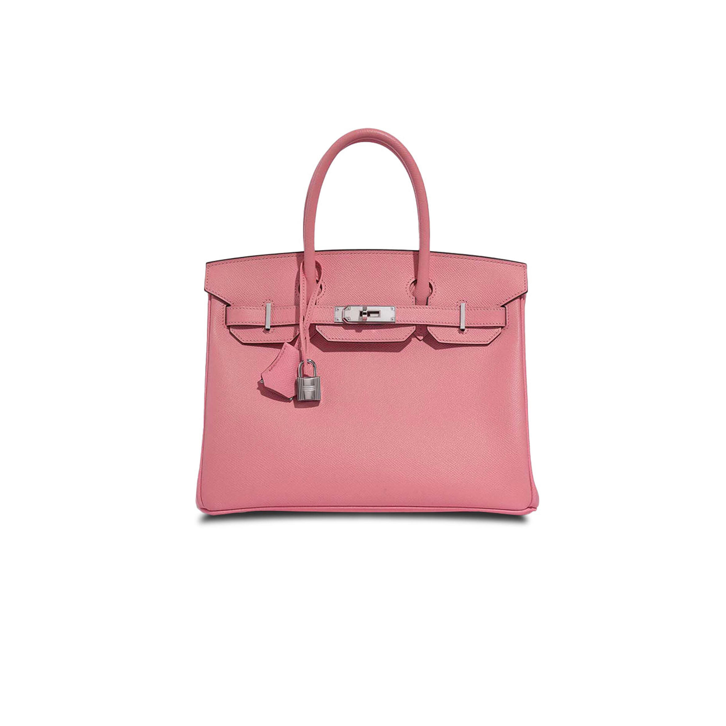 H**me5 BIRKIN 30 ESPOM LIPSTICK POWDER SILVER BUCKLE BAG H028369CC36 (30*23*15cm) Master Quality